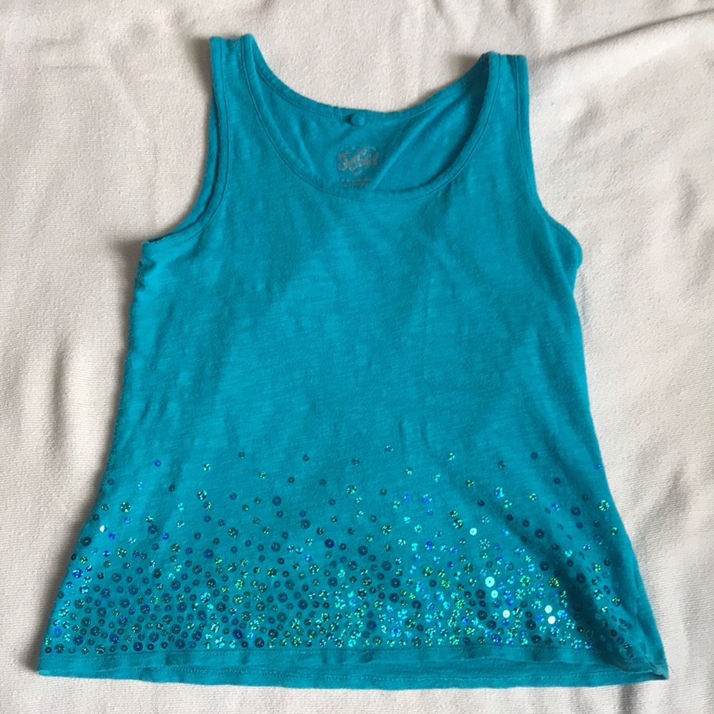 Sparkly justice tank top